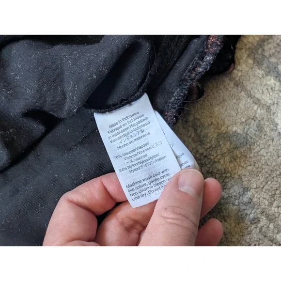 Madewell Velvet Tulip-Sleeve Ruffle Top in Petite Blooms Plus SZ Large - Picture 9 of 10